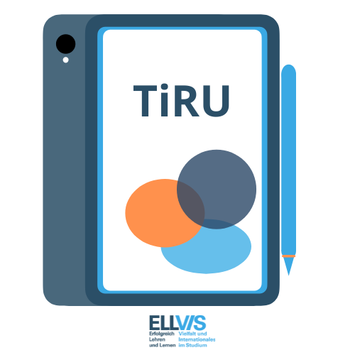 TiRU Logo Schriftzug im Tablet