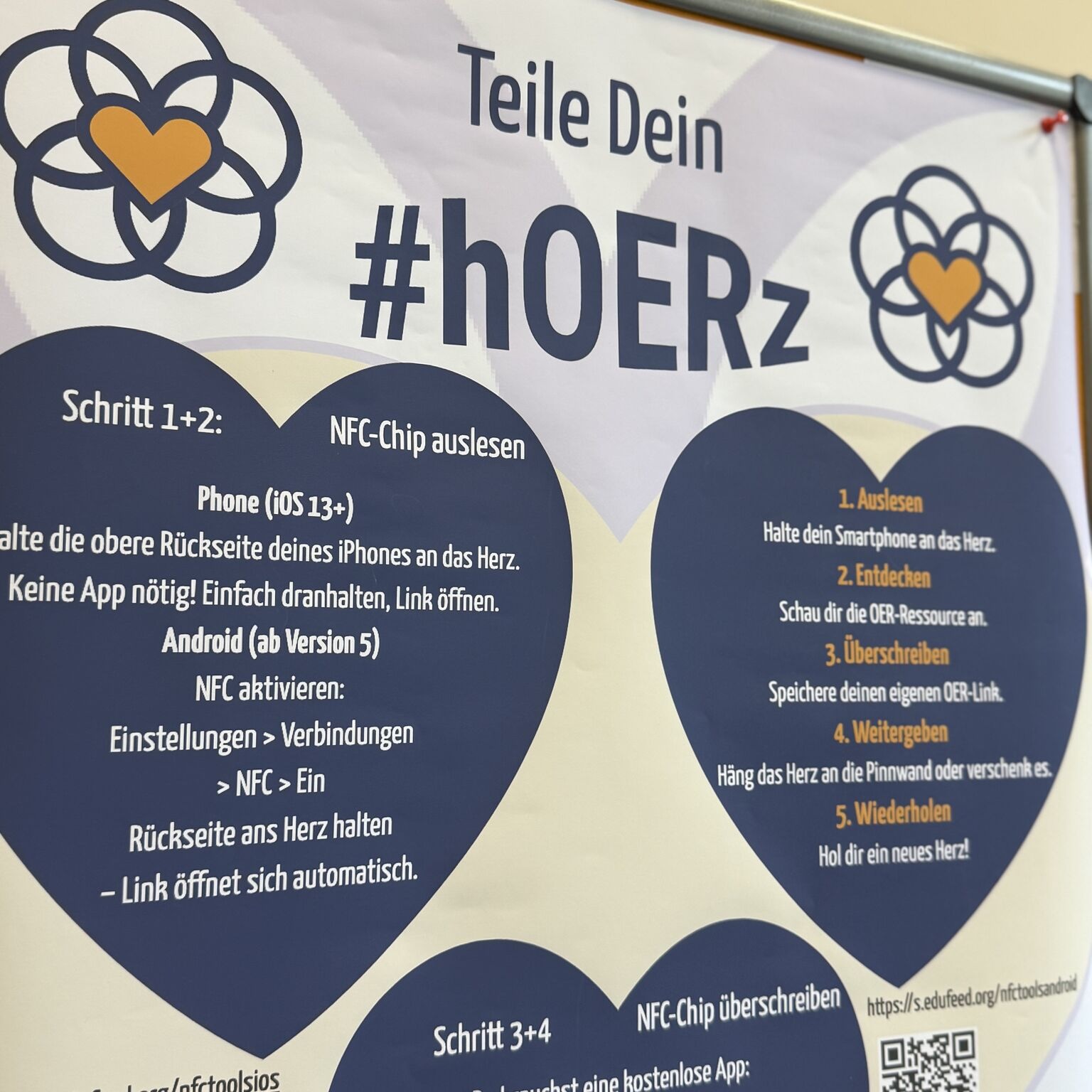 hOERz – Holzherzen mit NFC-Chips auf der FOERBICO-Tagung (CC BY 4.0)
